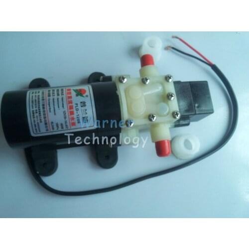 6pcs/ Lot 12V Mirco diaphragm water pump Mini size Low noise Corrosion proof Maintenance-free 50W Flow 4L/ Min Suction lift 2m