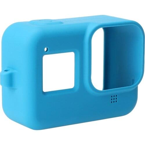 Photography Mini Sports Action Accessories Silicone Protective Housing Case Shell with Lanyard for GoPro Hero 8 Action Camera