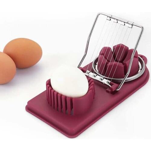 Multifunctional Egg Cutter Stainless Steel Egg Slicer Sectioner Cutter Mold Flower-Shape Luncheon Meat Cutter Kitchen Gadgets