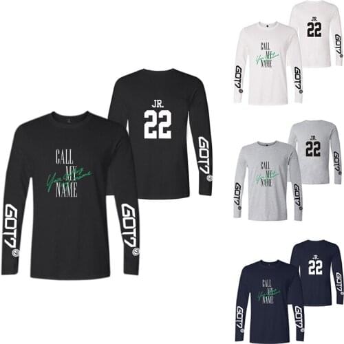 New Got7 JR 22 Kpop T-shirts Print Spring Fashion Men Women T Shirts Tee Shirt O-neck Long Sleeve Unisex T-shirt Sweatshirt Tops