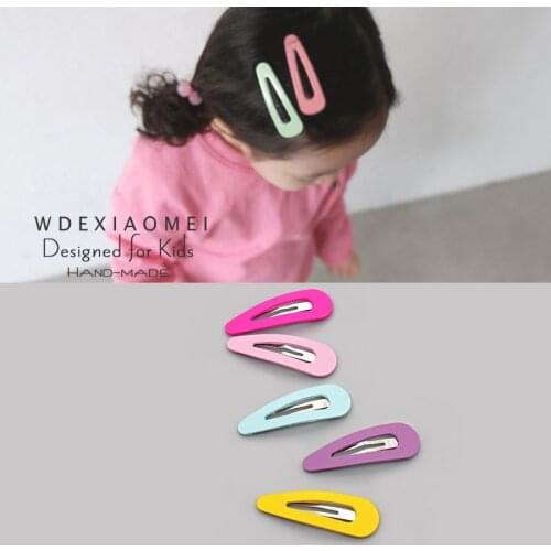Fashion Korean Hair Clips Women Baby Girl Cute Candy Colour Hairpins Simple Hair pin BB Clip Barrettes Headwear Hair Accessories