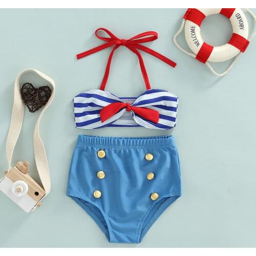 New 0-3T Baby Girl Cute Pink Swimsuit Sling Fringed Open Hem Top + Cartoon Printed Shorts Bottom + Turban Beach Three-Piece Suit