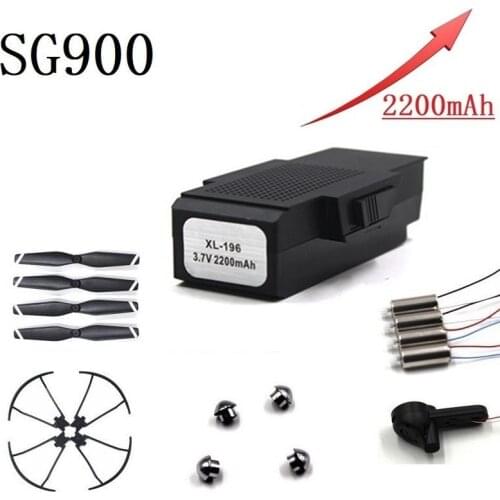 Upgrade Battery For SG900 F196 X196 X192 3.7V 2200mAh Lipo Battery for RC Drone Helicopter Quadcopter Spare Parts XL-196 1pcs