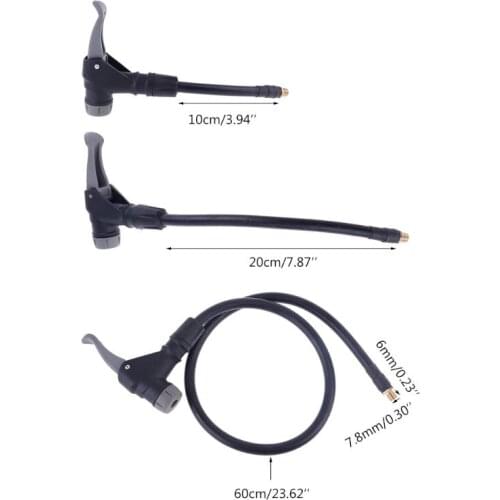 Tire Inflator Hose Adapter twist-on Lock Air Chuck Car Compressor Extension Tube H7ED