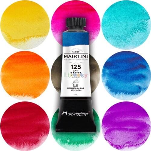 Mairtini Master-Grade Watercolor Pigment, Single Tubular 15ml, Rich Pigments, Vibrant, Non Toxic for Students, Beginners