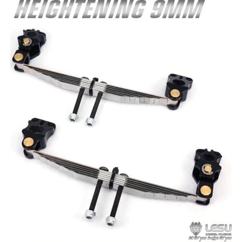 Raised LESU 9MM Metal Front Suspension for 1/14 RC TAMIYA Arocs Bnez 3348 Dumper Tractor Truck Power Axles