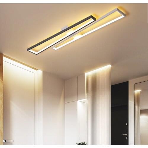 Black White Modern LED Chandelier Lighting For Living Study Room Dimmable Indoor Lamps Parlor Foyer Lustres Lampadario Luminaire