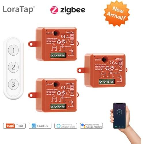 Tuya ZigBee 3.0 Smart Life Socket Module Wireless Light Switch Remote Control Kit Work with Echo Alexa Google Home Voice Control