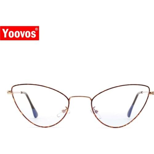 Yoovos Cat Eye Glasses Frame Women 2021 Vintage Glasses For Women Luxury Cateye Eyeglasses Frames Retro Eyewear Gafas De Mujer