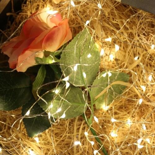 1-10M LED String light Copper Wire Holiday lighting Fairy light Garland Battery operation For Christmas Tree Wedding Party Decor