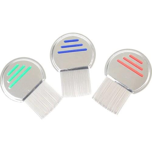 1PC Hair Tool Kids Stainless Steel Hair Terminator Lice Comb Nit Free Rid Headlice Super Density Teeth Remove Nits Comb Dropship