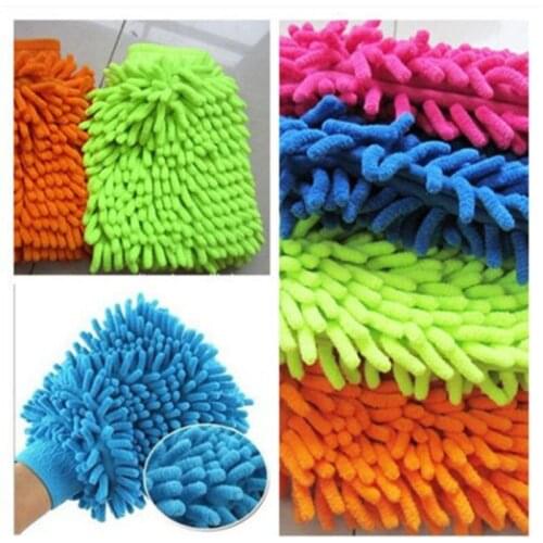 1pcs Household Cleaning Tools Car Glove Clean Towel Wool Cloth Washing Towel Bathroom Kitchen Bedroom Clean Assistant