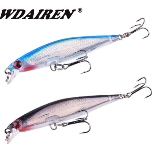 1Pcs Pesca Laser Plastic Minnow Fishing Lures 80mm 5.2g Artificial Hard Bait Jig Wobbler for Bass Pike Crankbait Fishing Tackle
