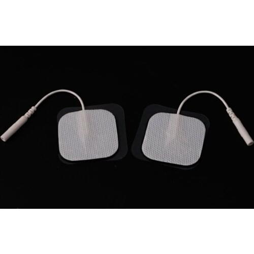 10Pcs Replacement Electrode Pad For Massagers /Tens Units Pads 4x4cm White Cloth