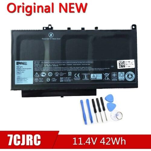 7CJRC NEW Original Laptop Battery For DELL Latitude 12 E7470 E7270 11.4.V 42Wh 21X15 021X15 451-BBWR KNM09 V6VMN