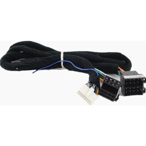 Car audio DSP Amplifier Wiring Harness for small head Passat Santana Golf Touran Amplifier ISO PLUG special-tail line socket