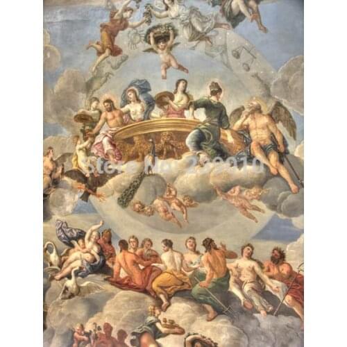 Free shipping Religious canvas prints oil painting classical painting angels oil painting on canvas unframed decoration picture