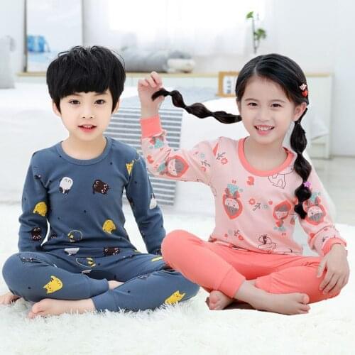 Children Pajamas Boys Totoro Cotton Clothes Pants Set Cartoon Sleepwear Kids Pajamas For Girls Toddler Baby Outfits Child Pyjama
