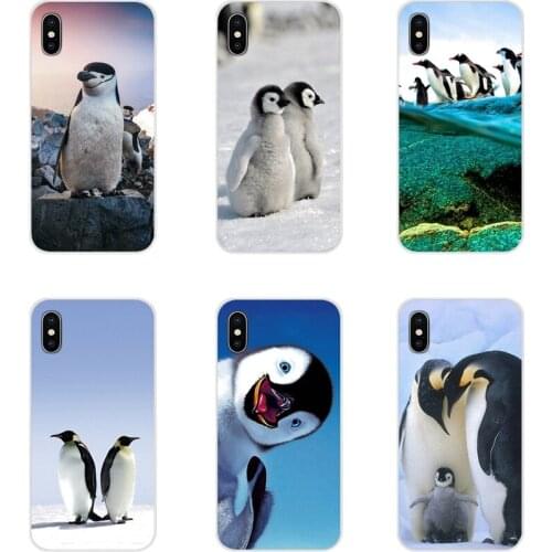 For Xiaomi Mi4 Mi5 Mi5S Mi6 Mi A1 A2 A3 5X 6X 8 CC 9 T Lite SE Pro Accessories Phone Shell Covers Funny Penguin