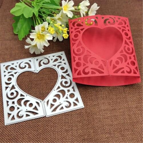 Irregular Figure Hollow Envelope Metal Cutting Dies Stencil for DIY Scrapbooking Photo Album Embossing Paper Cards Crafts