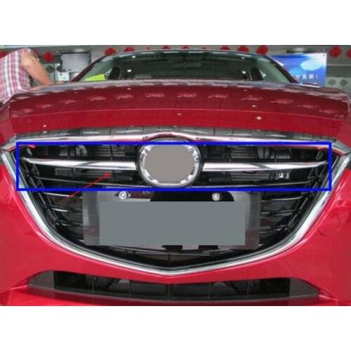For Mazda 3 M3 Axela 2014 2015 2016 ABS Chrome Front Grille Cover Trim