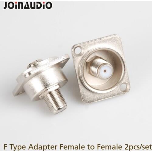 JOINAUDIO F-Type Adapter Connector Female to Female Coupler Free Shipping High Quality(2pcs for 1set)