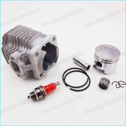 44mm Cylinder Piston Kit L7T Spark Plug For 47cc 49cc 2 Stroke Engine Quad ATV Pocket Dirt Bike Mini Moto Motorcycle Go Kart
