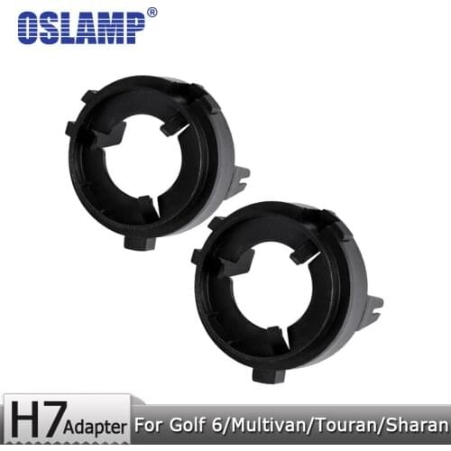 Oslamp For GOLF 6/Multivan/Touran/Sharan/Scirocco H7 Headlight Bulbs Plastic Adapter Holder H7 Lamp Adapter Base Car Accessories