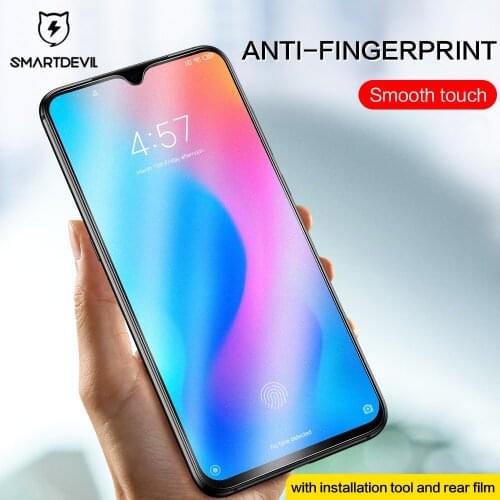 SmartDevil Matte Protective Glass for Xiaomi Mi 9/9 pro Tempered Glass for Xiaomi Mi 10 Lite 8 Lite Anti-fingerprint