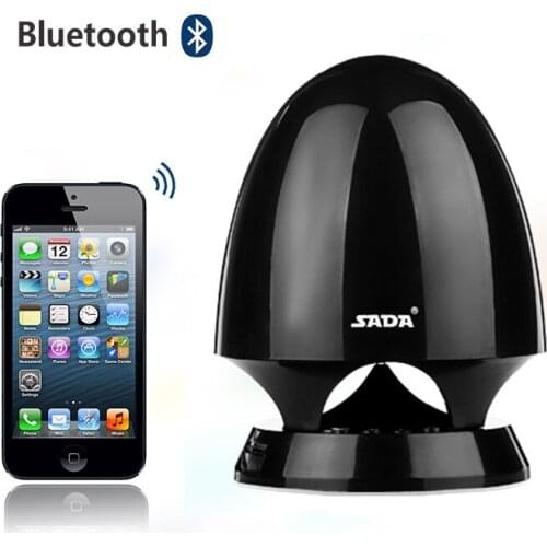 SADA D2 Mini Bluetooth Speaker Portable Wireless Speaker Sound System Support Bluetooth,TF AUX USB FM Radio PC Phone Speakers