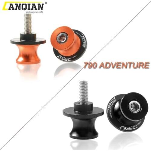 Motorcycle CNC Aluminum Swingarm Spools slider For 790 adventure 2019 2020 stand Screws accessories