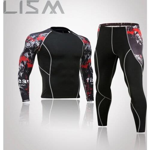 Summer Mens Gym Fitness Exercise Compression Underwear Running Sports Tight-Fitting Breathable Sweat-Absorbent Long Underwear