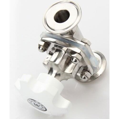 Pipe Outer Diameter 19mm Sanitary 316 Stainless Steel Ferrule OD 50.5mm Tri Clamp Diaphragm Valve Home Brew Beer Dairy