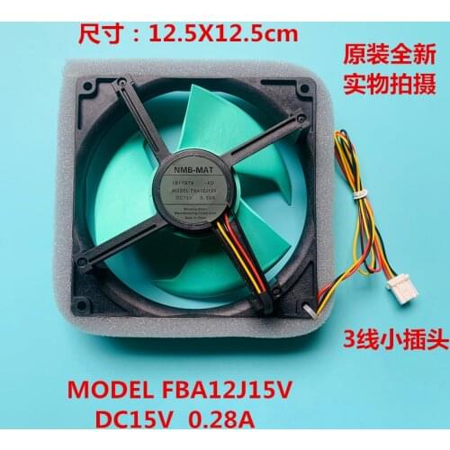 New original NMB-MAT MODEL FBA12J15V 15V 0.28A fan Refrigerator