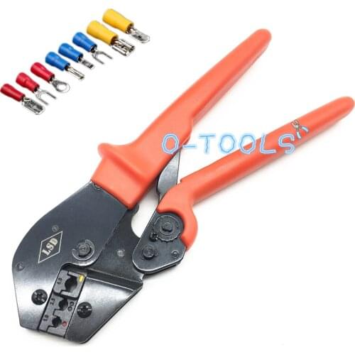 Ratchet crimping tools for cable insulated terminals AP-056YJ pre-insulated wire connectors crimpers tool pliers 1-6mm2