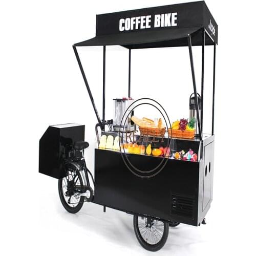 Coffee Bike New Design Customized 3 Wheels Bicycle Mobile Food Truck Vending Drink Cart For Sale