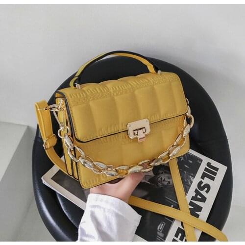 Simple Luxury Solid Color Crossbody Bag PU Leather Shoulder Bag for Women Fashion Design Handbag and Purses Ladie
