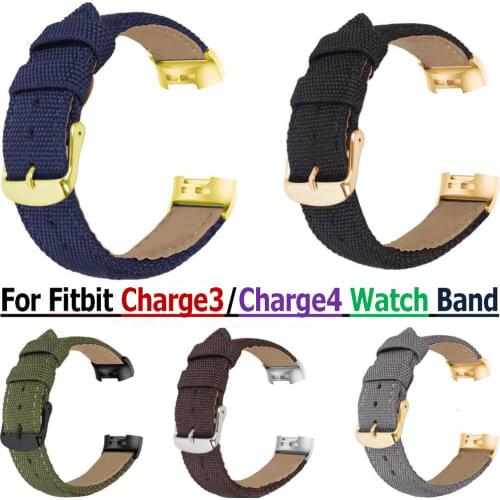 COMLYO Watch For Fitbit Charge3 Watchband Replacement Smart Bracelet for Fitbit Charge 4 Strap Nylon Wristband Charge 3 Band