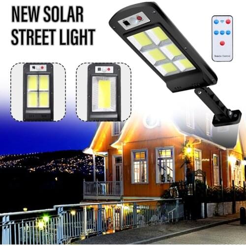 Solar Street Lamp LED Sensor Solar LED Lamp 500W / 6000K Waterproof with Remote Control Peripheral Wall Light jlrr