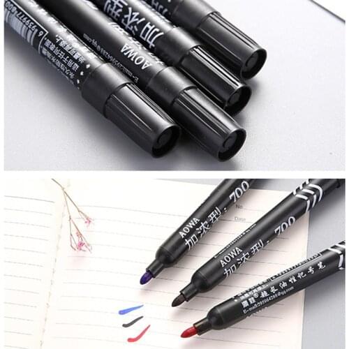 Waterproof Permanent Paint Marker Pen For Car Tyre Tire Tread Rubber Metal Manga Drawing Pens Thick line hook pen Art Supplies