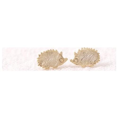 Yiustar Wholesale Jewelry Fashion Animal Earrings Hedgehog Stud Earrings For Women E012