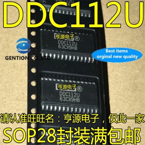 1Pcs DDC112 DDC112U 3KHz SOP28 20 bit ADC dual channel chip in stock 100% new and original