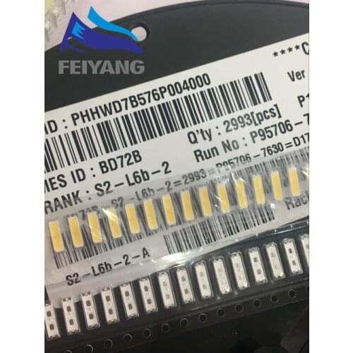 1000PCS For LG LED 7020 3v TV Application Middle Power LED LCD TV Backlight 0.5W Cool white TV Application