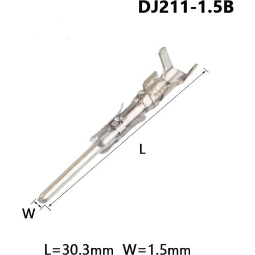 1000 pcs 1.5mm Auto Male car splices wire terminal G31 crimp terminals electrical connector pins DJ211-1.5B