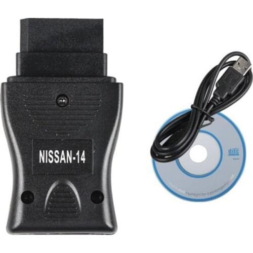 14 Pin For Nissan Consult Interface USB Car Diagnostic OBD Code Cable Tool Male Connector Plug Adapter Wiring OBD2 Connector