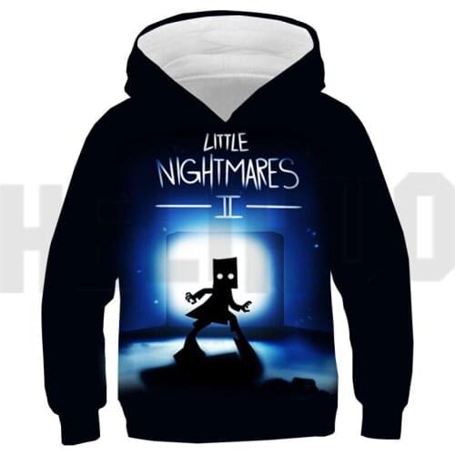 3D Funny Clothes Anime Little Nightmares 2 Hoodie Men Oversize Sweatshirt Video Game Unisex Pullover Kids Streetwear Children
