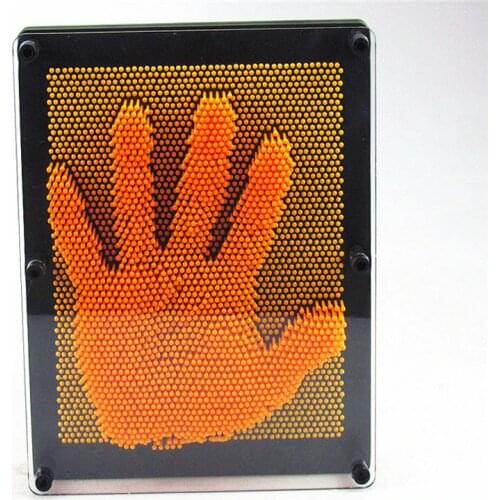 3D Pin Art sculpture Frame Image Captor Pin Point Art Impressions Classic Gadget Hand Mold Impressions Toy 8*6 Inch 6 Color