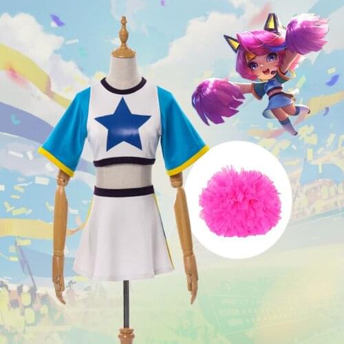 Arena Of Valor: 5v5 Arena Game Cosplay Costume Cai WenJi Cheerleading Cosplay Costumes Penta Storm Halloween Party Costume