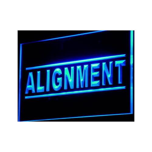 I808 Alignment Service Window Display Decor Neon Light Light Signs On/Off Swtich 20+ Colors 5 Sizes