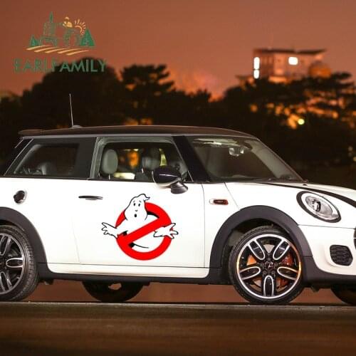 EARLFAMILY 43cm for Ghostbusters Graphics Big Funny Car Stickers Vinyl Decals RV VAN Camper Car Door Protector Wall Decoration